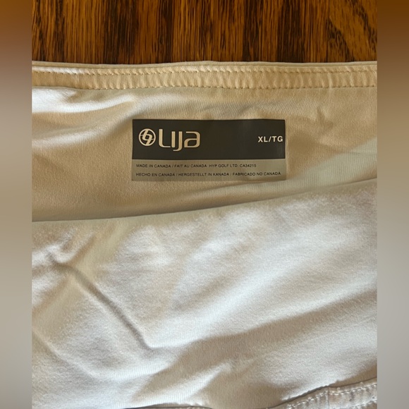 Lija Women's Tie-Dye Skort in White, Pink, and Blue - Picture 4 of 4